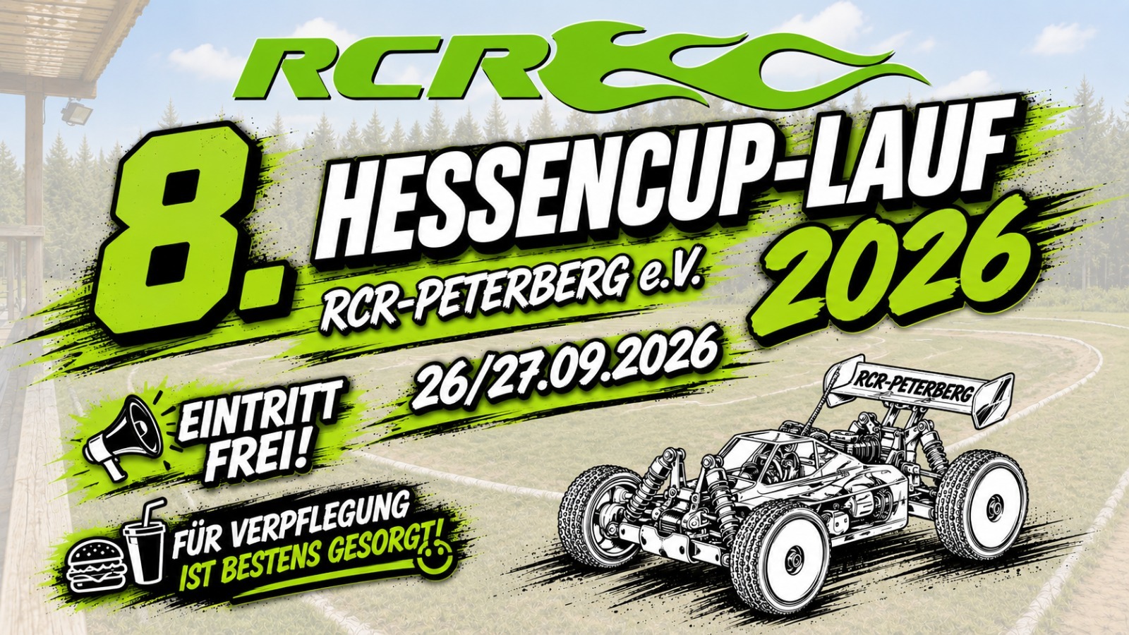 Hessen-Cup Lauf No. 8 – RC-Rennen am 26./27. September 2026 auf dem Peterberg